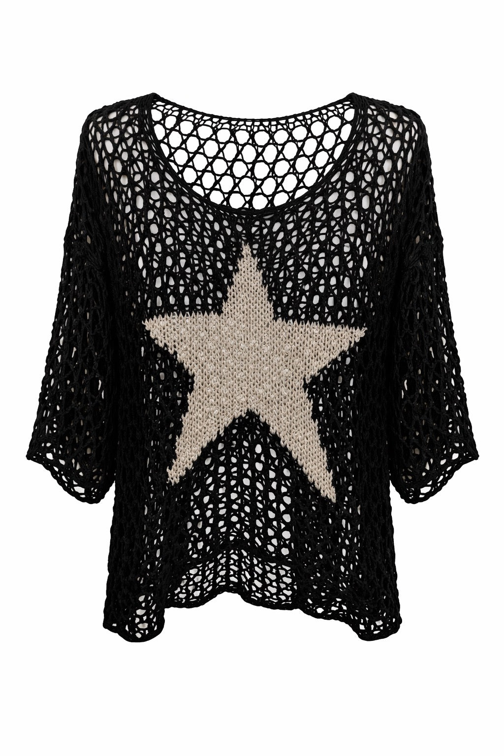Starla Black with Tan Star Top