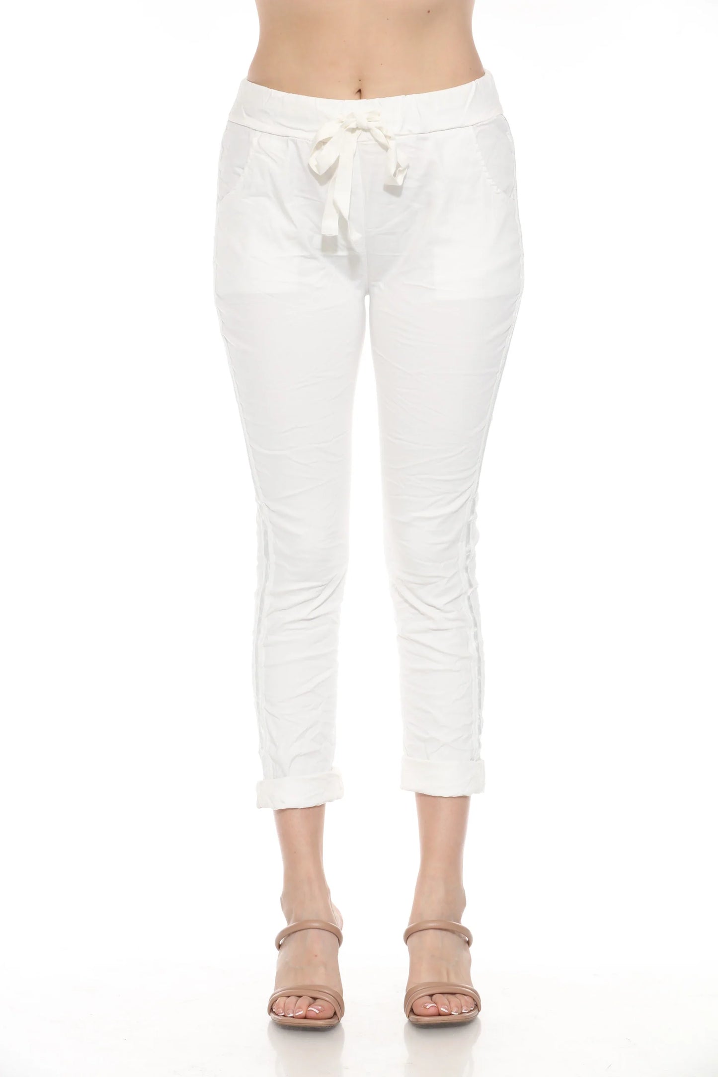 Anna Stretch Pant White
