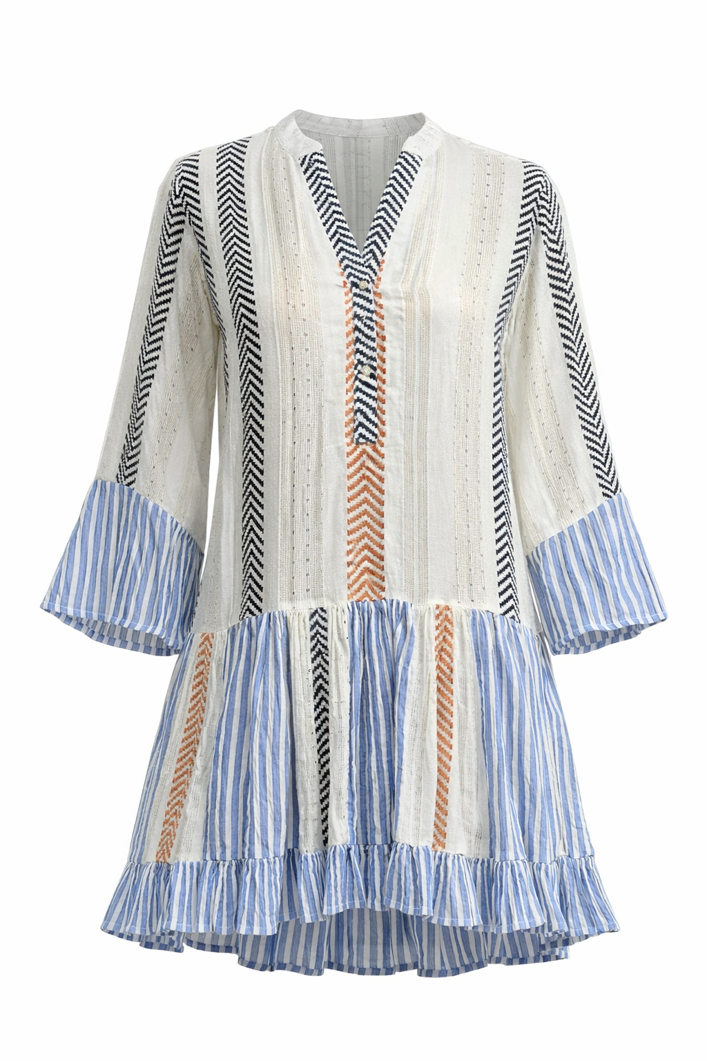 Katrina POL Cream Multi Dress
