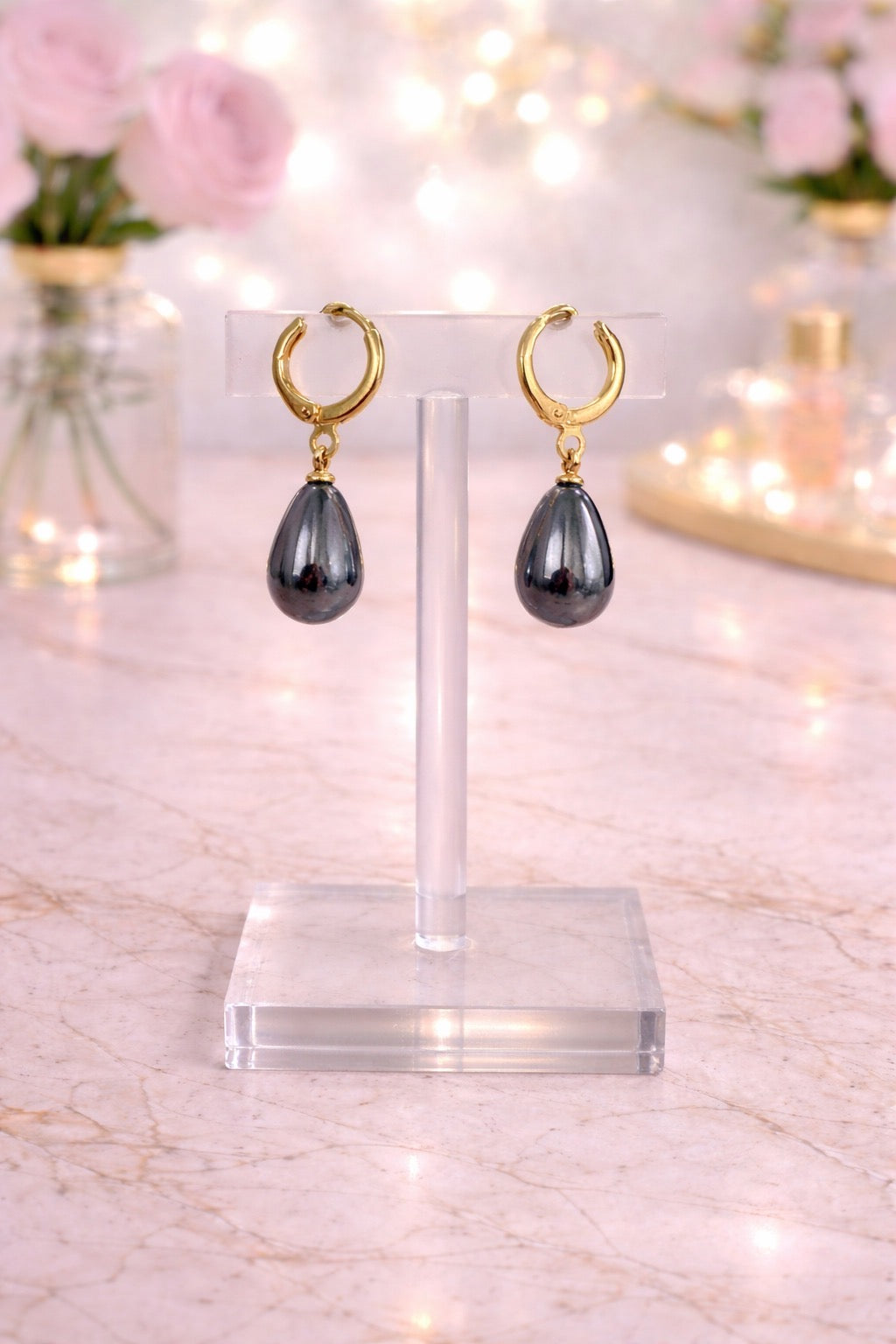 Stone Drop Earrings