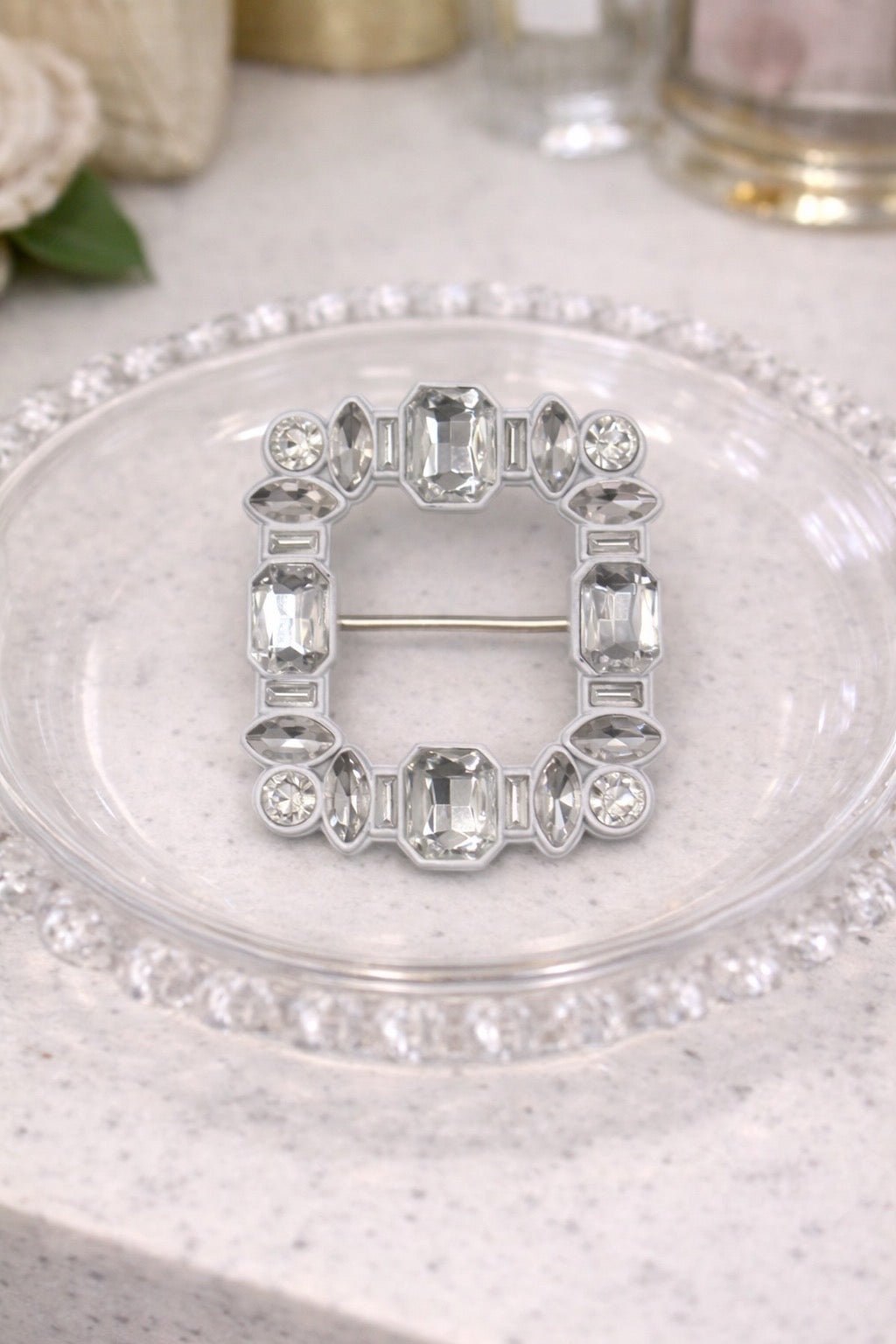 Large Crystal T-Shirt Tie