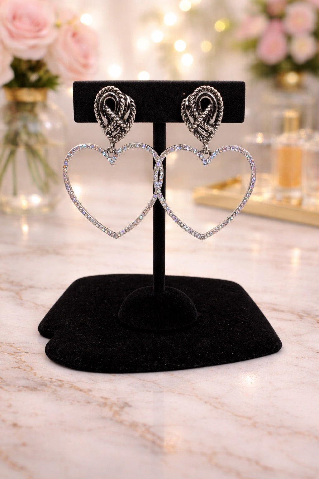 Rope Heart Earrings