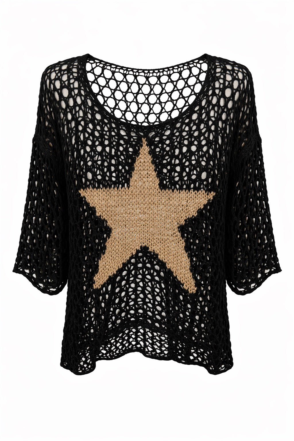Starla Black with Gold Star Top