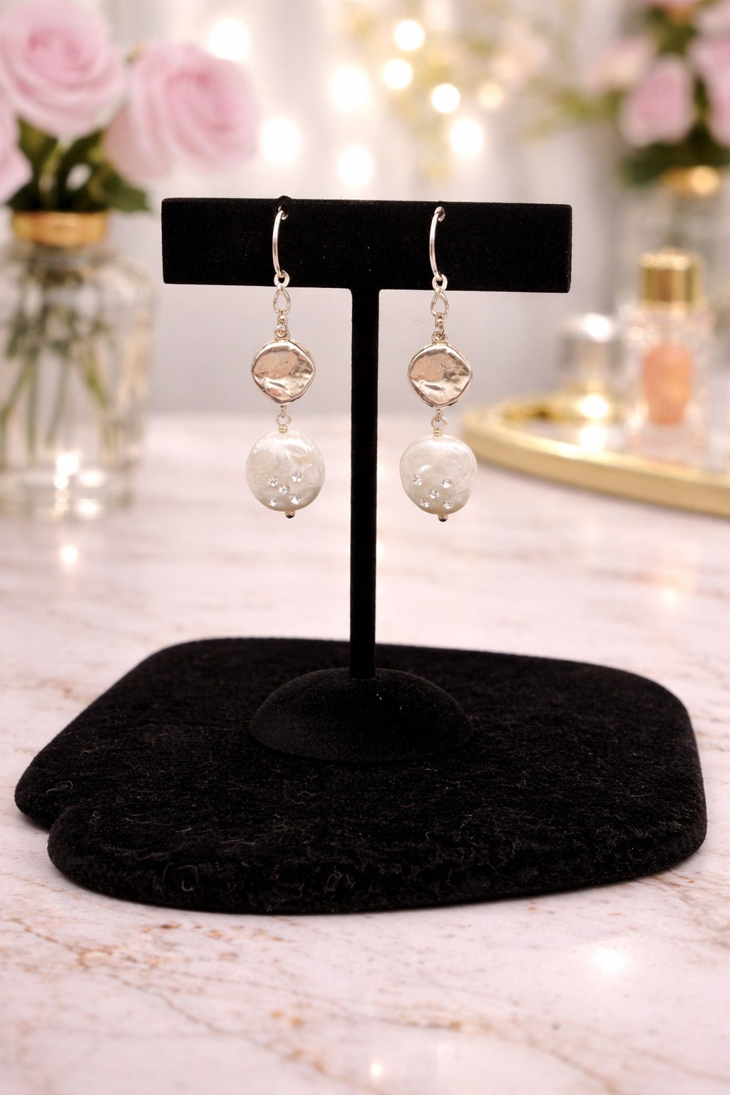 Sterling Silver Fresh Pearl Earrings