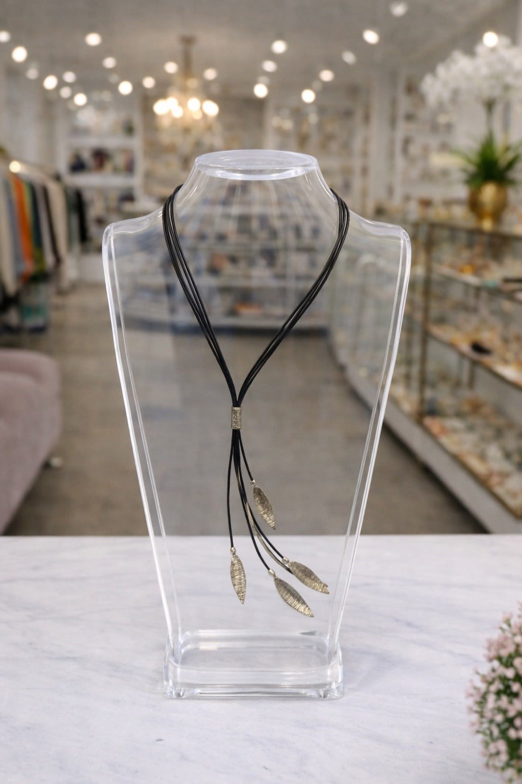 Black Feather Necklace