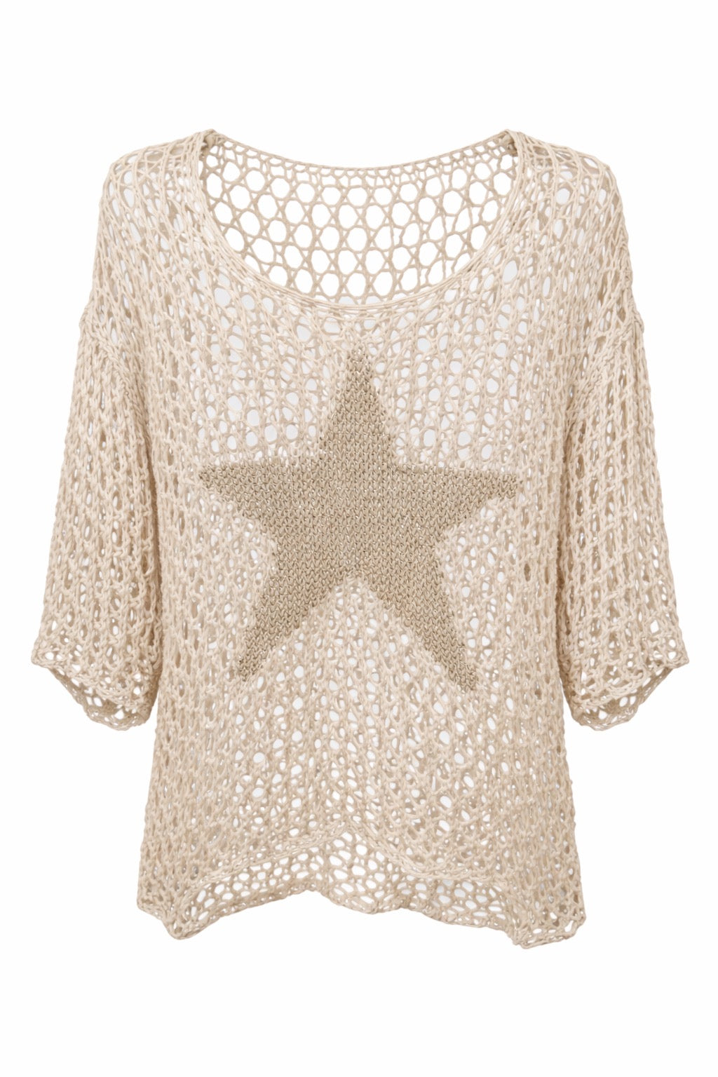 Starla Cream with Gold Star Top