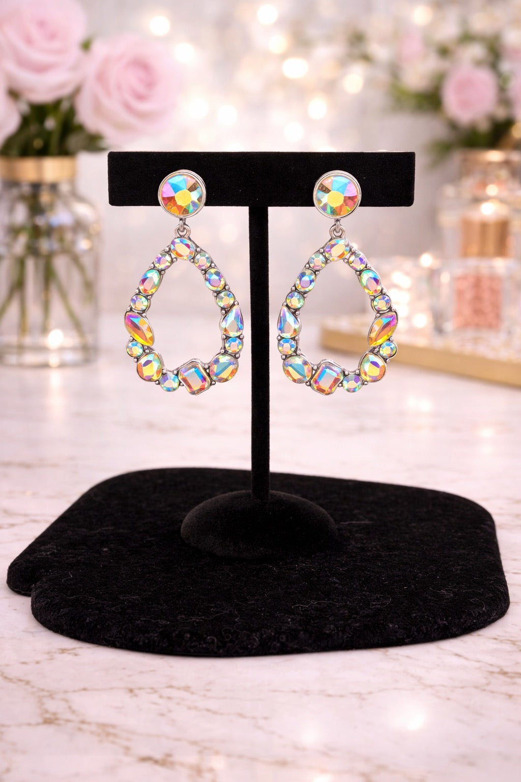 AB Teardrop Earrings
