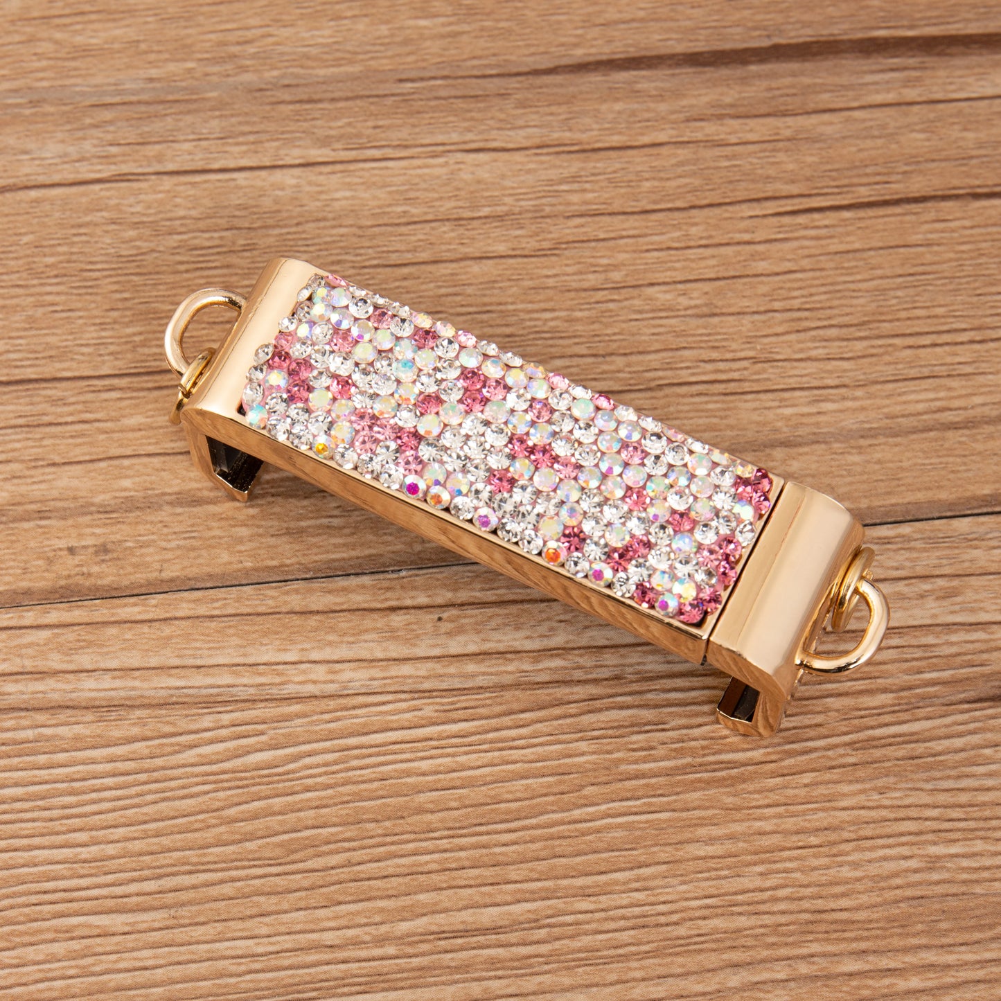 Pink Rhinestone Crossbody Phone Lanyard