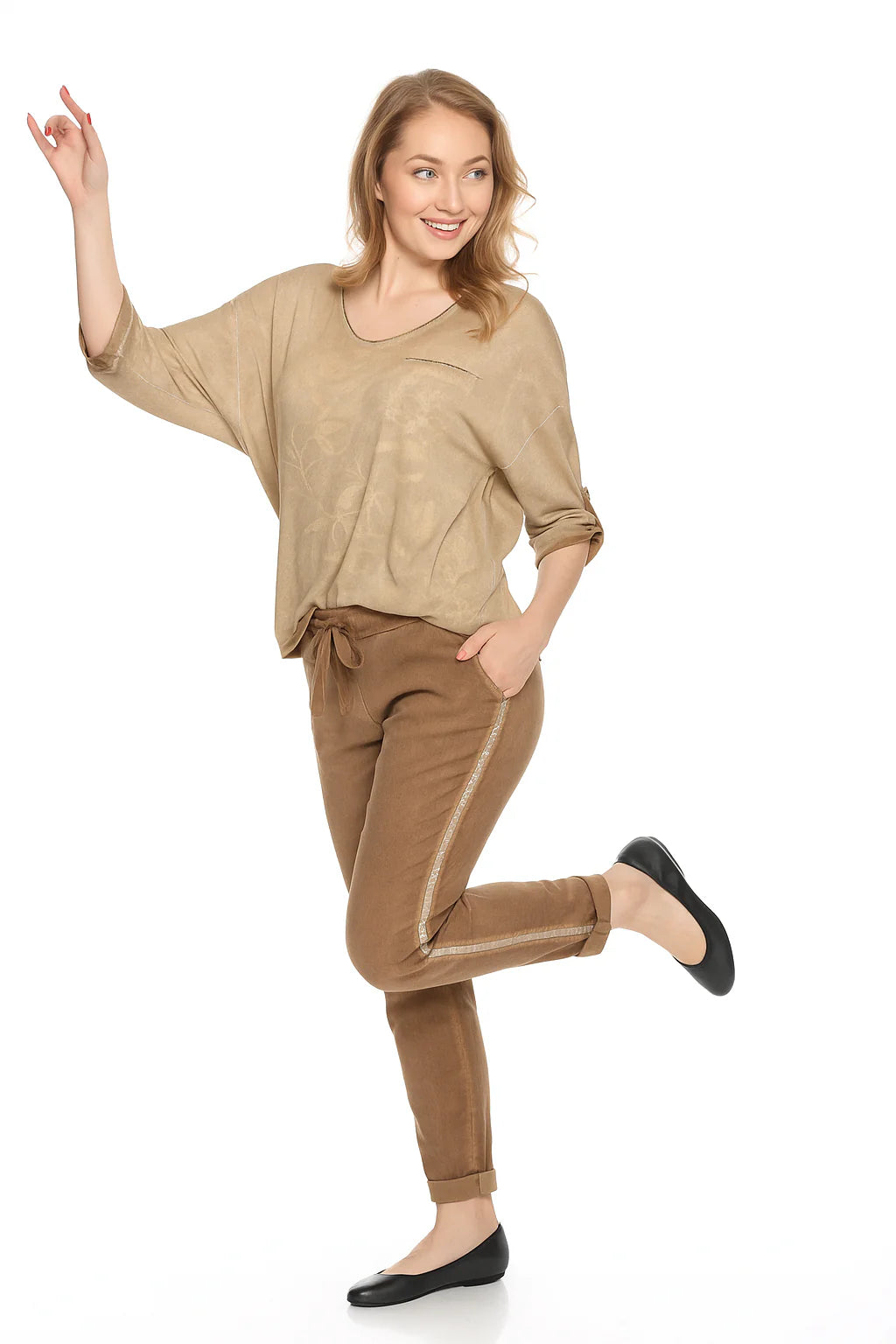 Anna Stretch Pant Camel