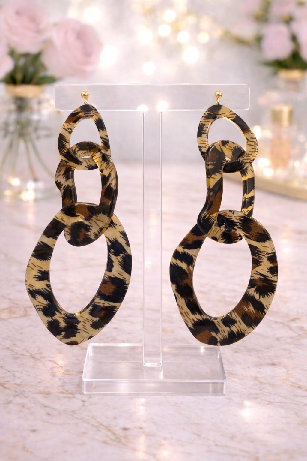 Leopard Print Earrings
