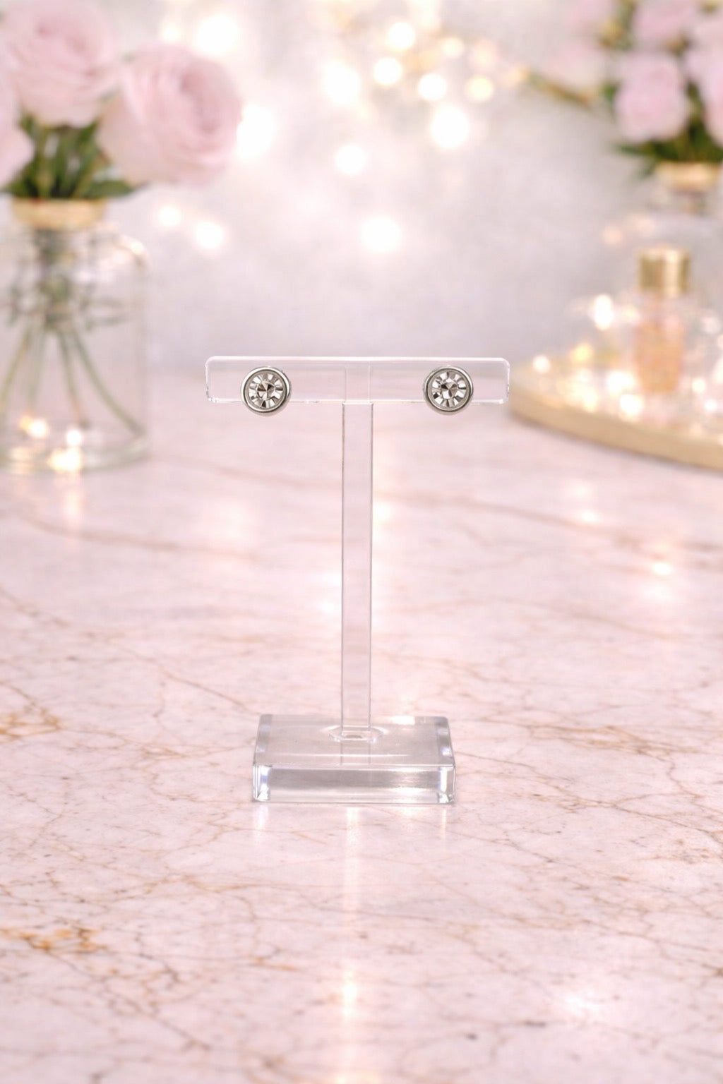 Crystal Circle Earrings