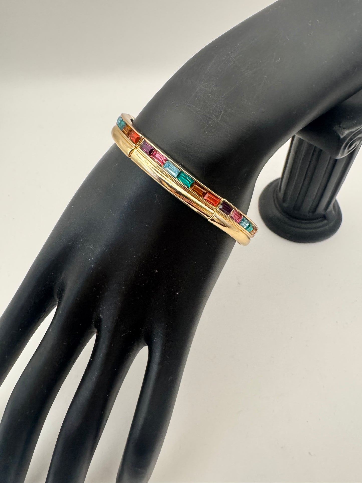 Multi Stone Gold Bracelet