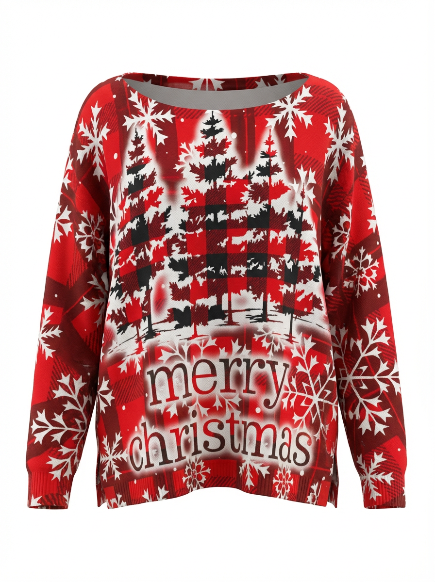 Faith Merry Christmas Italian Sweater O/S