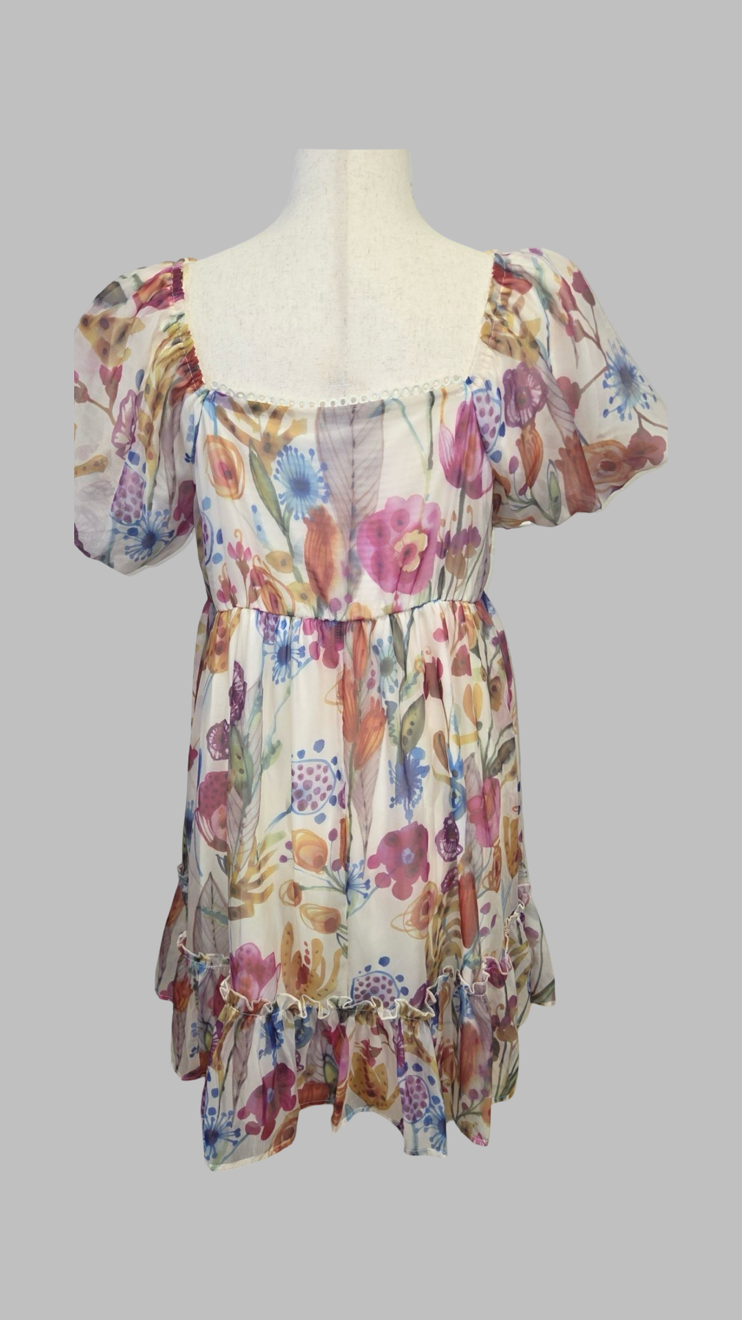 Lila Floral Dress