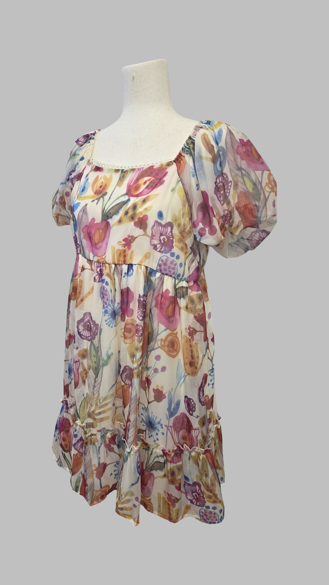 Lila Floral Dress