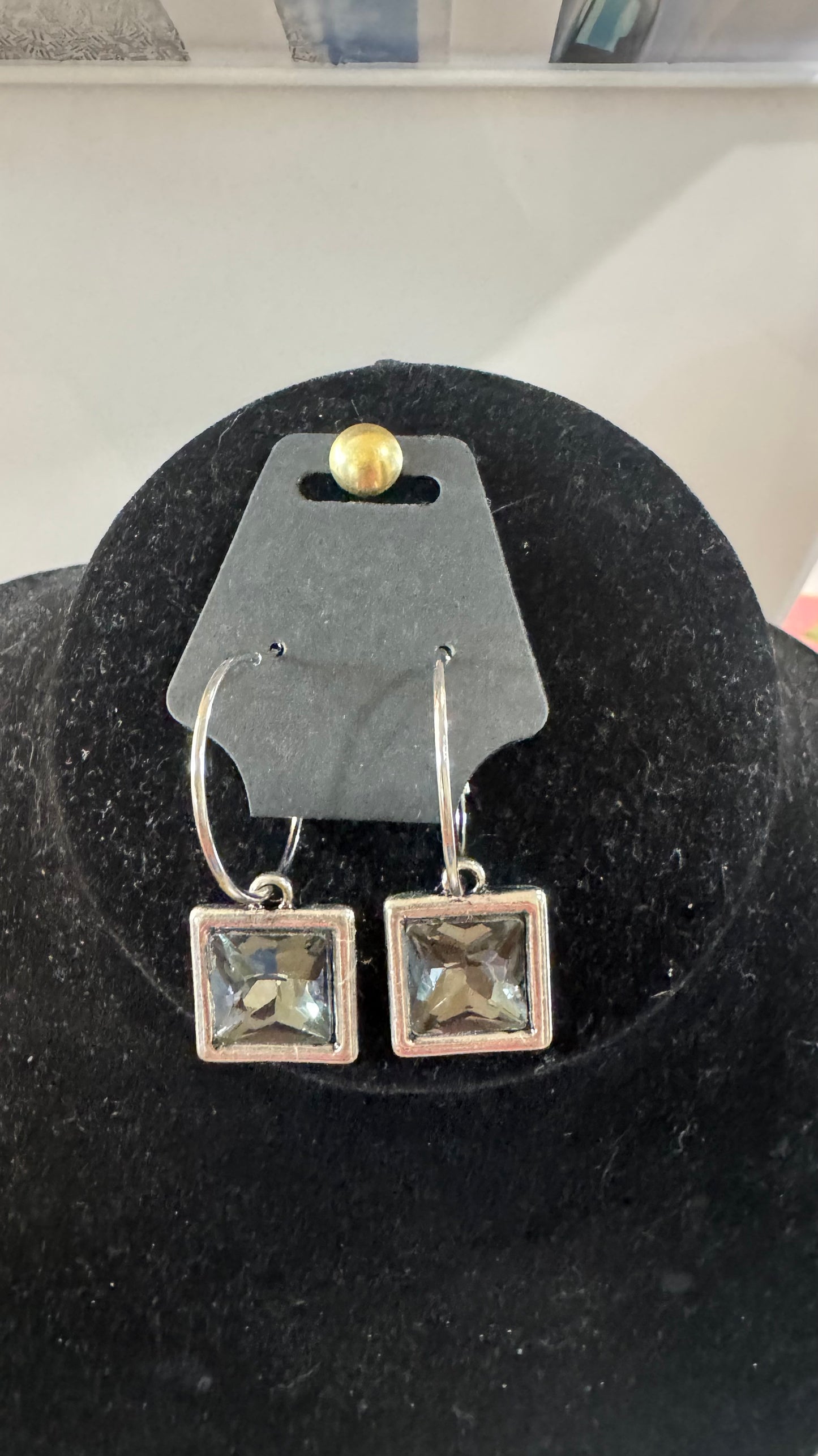 E5 Smoke Square Earrings