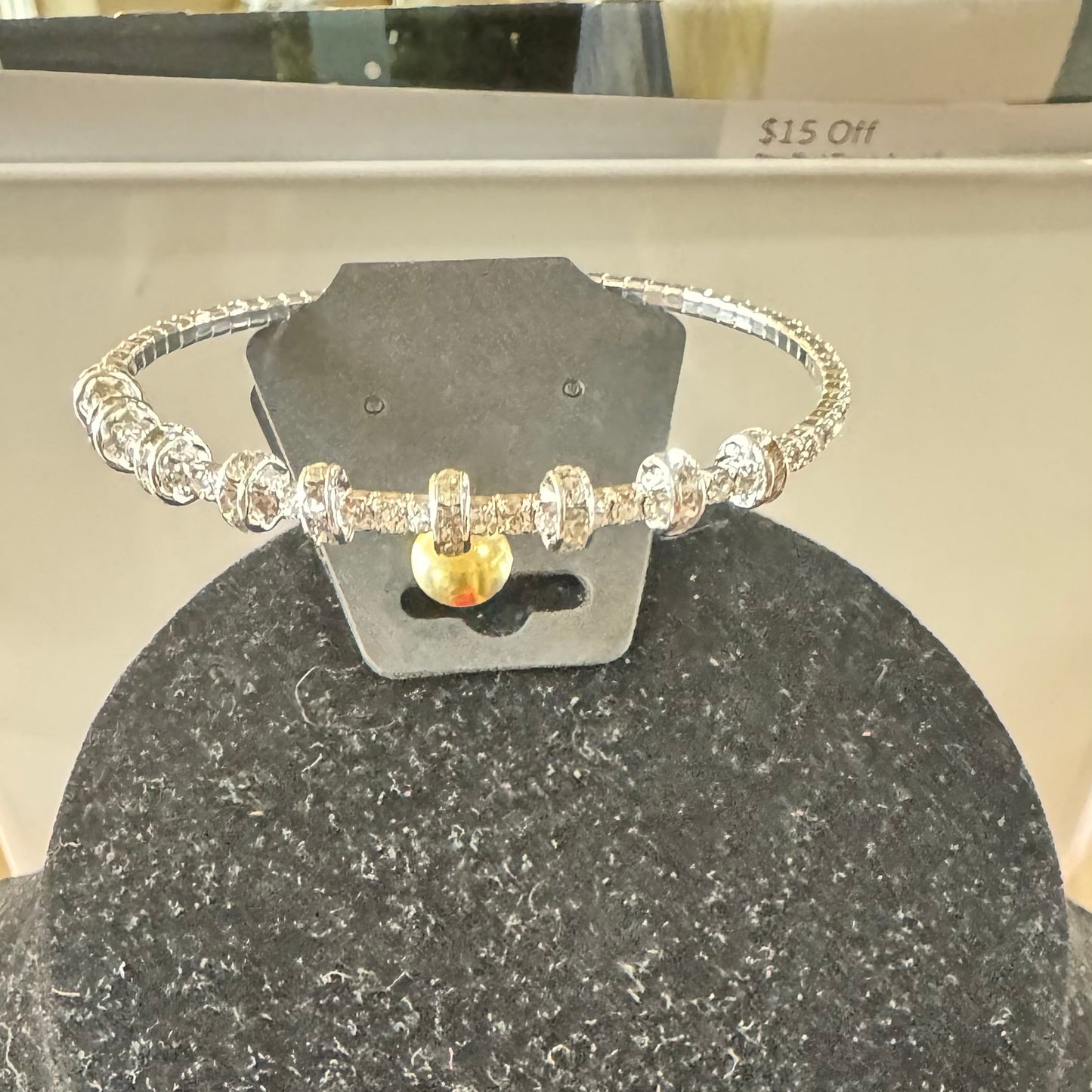 B3 Silver Crystal Bracelet