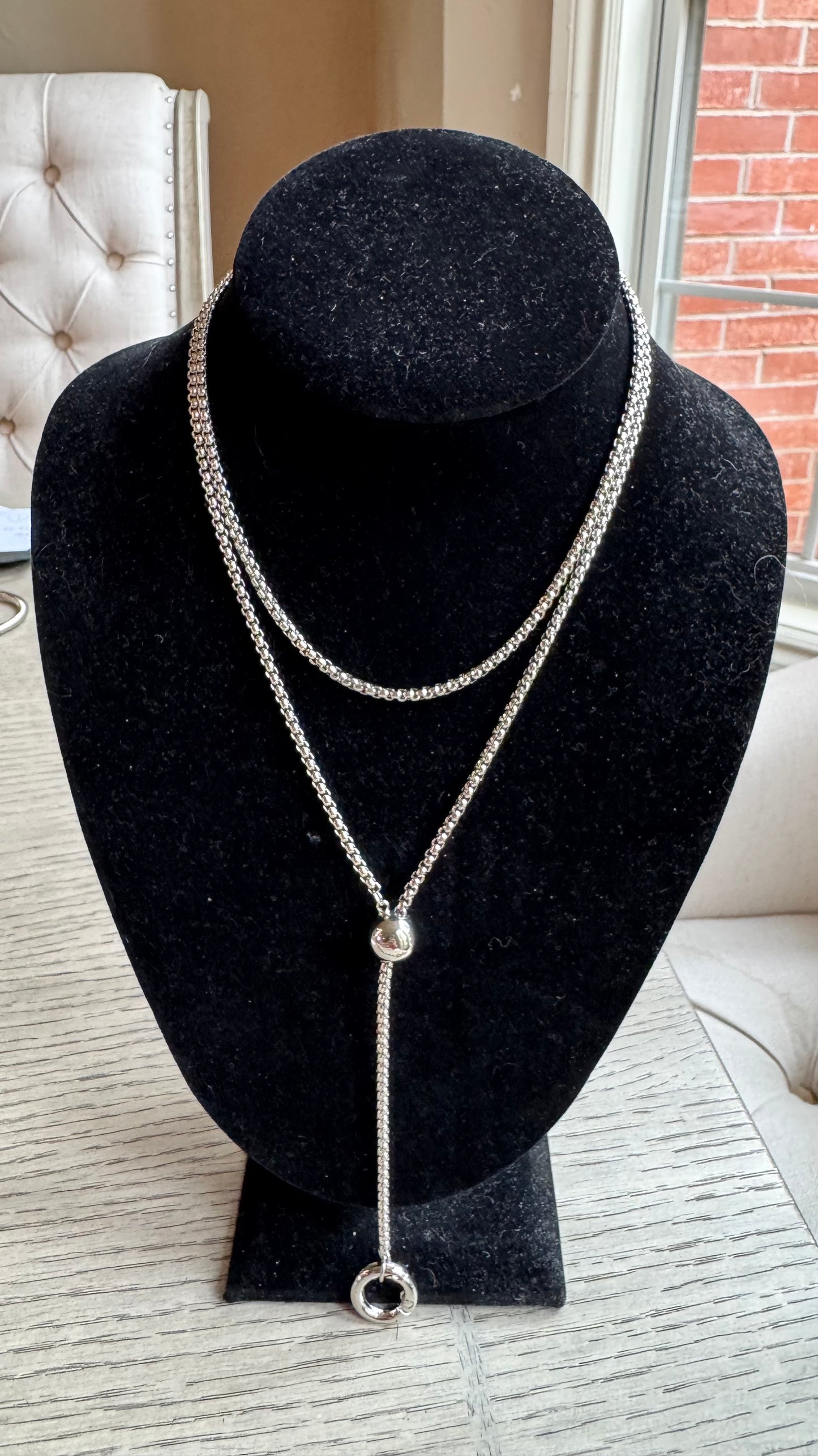 N27 Silver Necklace