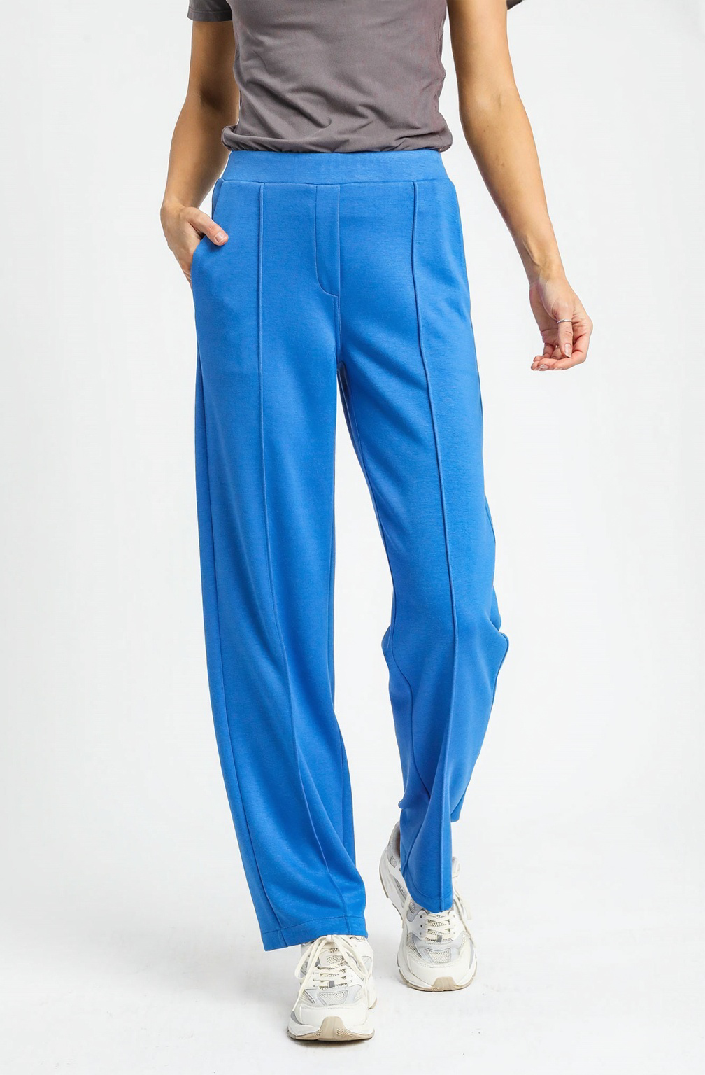 Remi Luxeknit Mid Rise Straight Leg Ocean