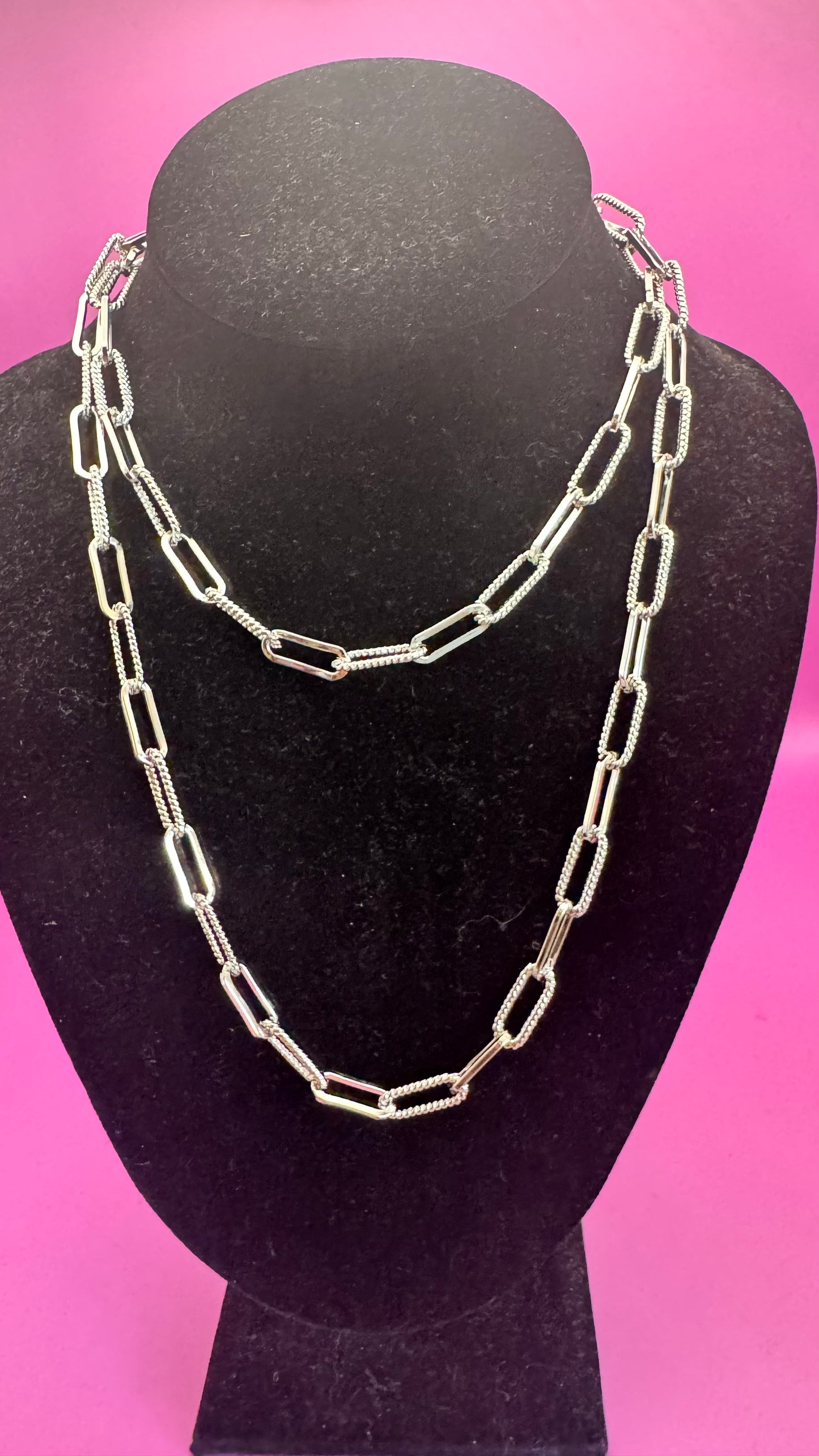 Silver Chain Link Necklace