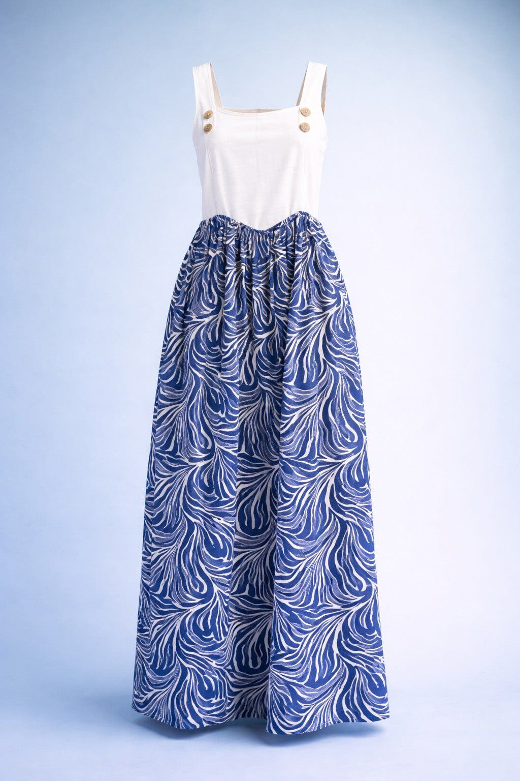 Romy Navy Overall Dress