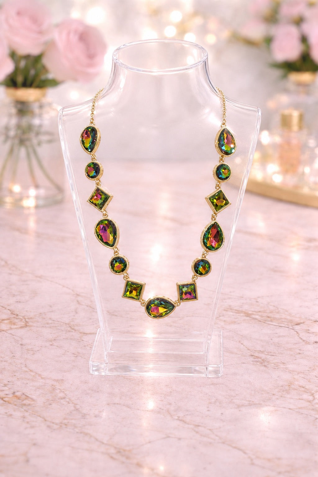 Volcano Crystal Statement Necklace