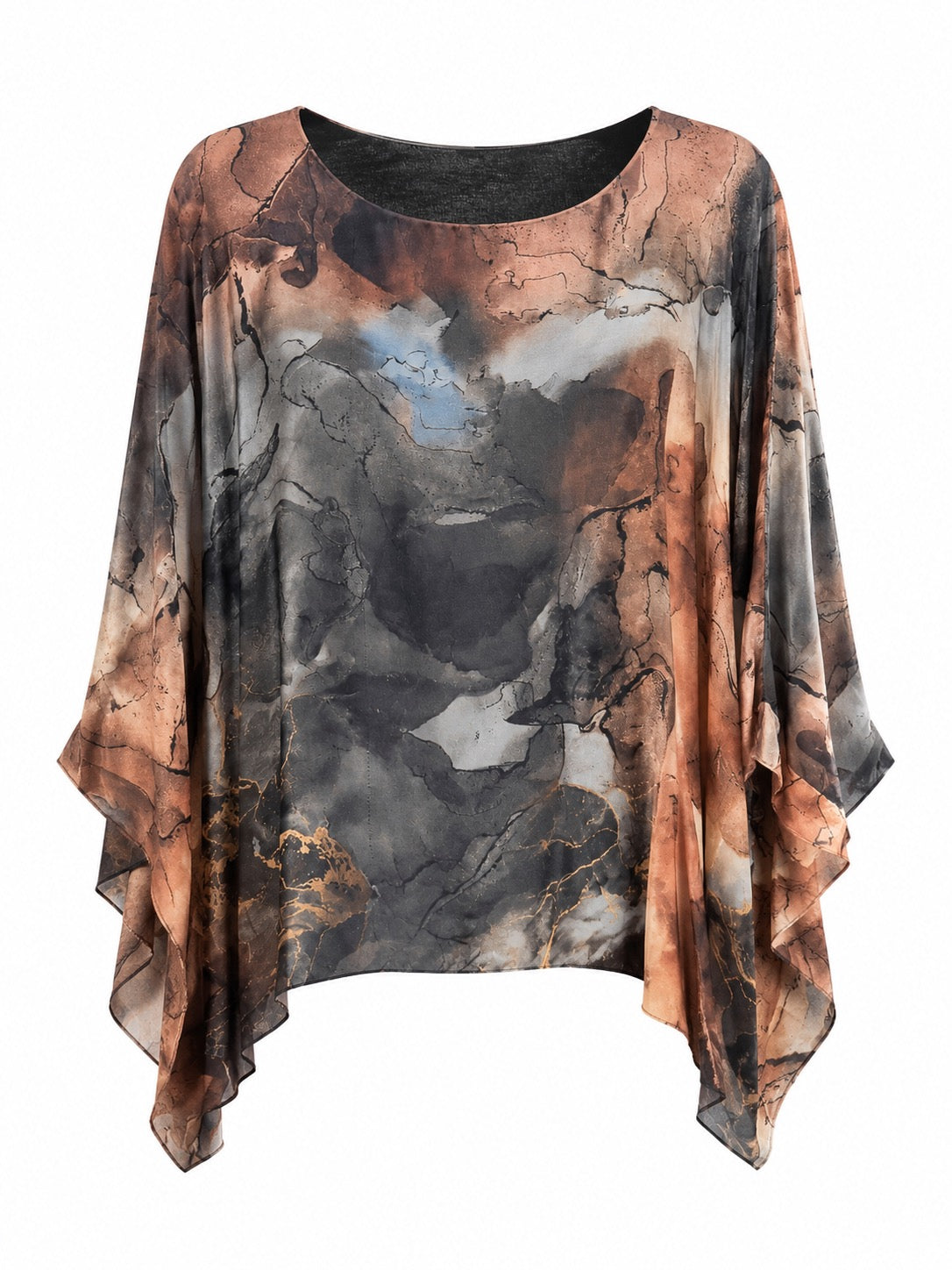 Clara Silk Top Smoky Magnolia O/S