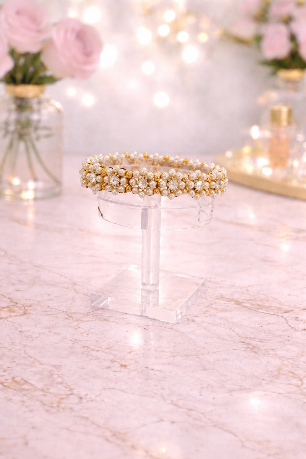 Pearl Cluster Beaded Bracelet