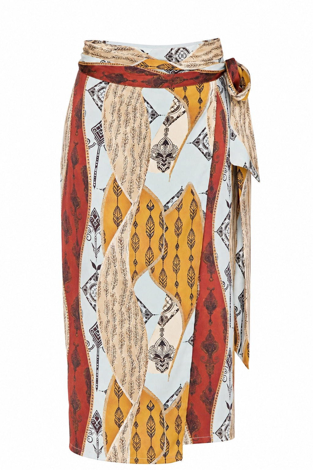 Layla Tribal Print Wrap Skirt