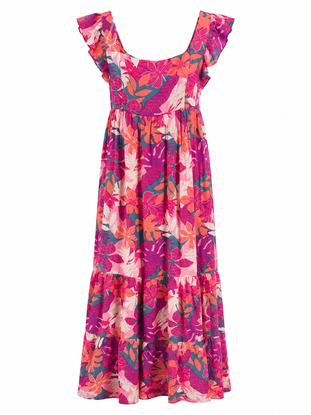 Elowen Ruffle Sleeve Long Dress