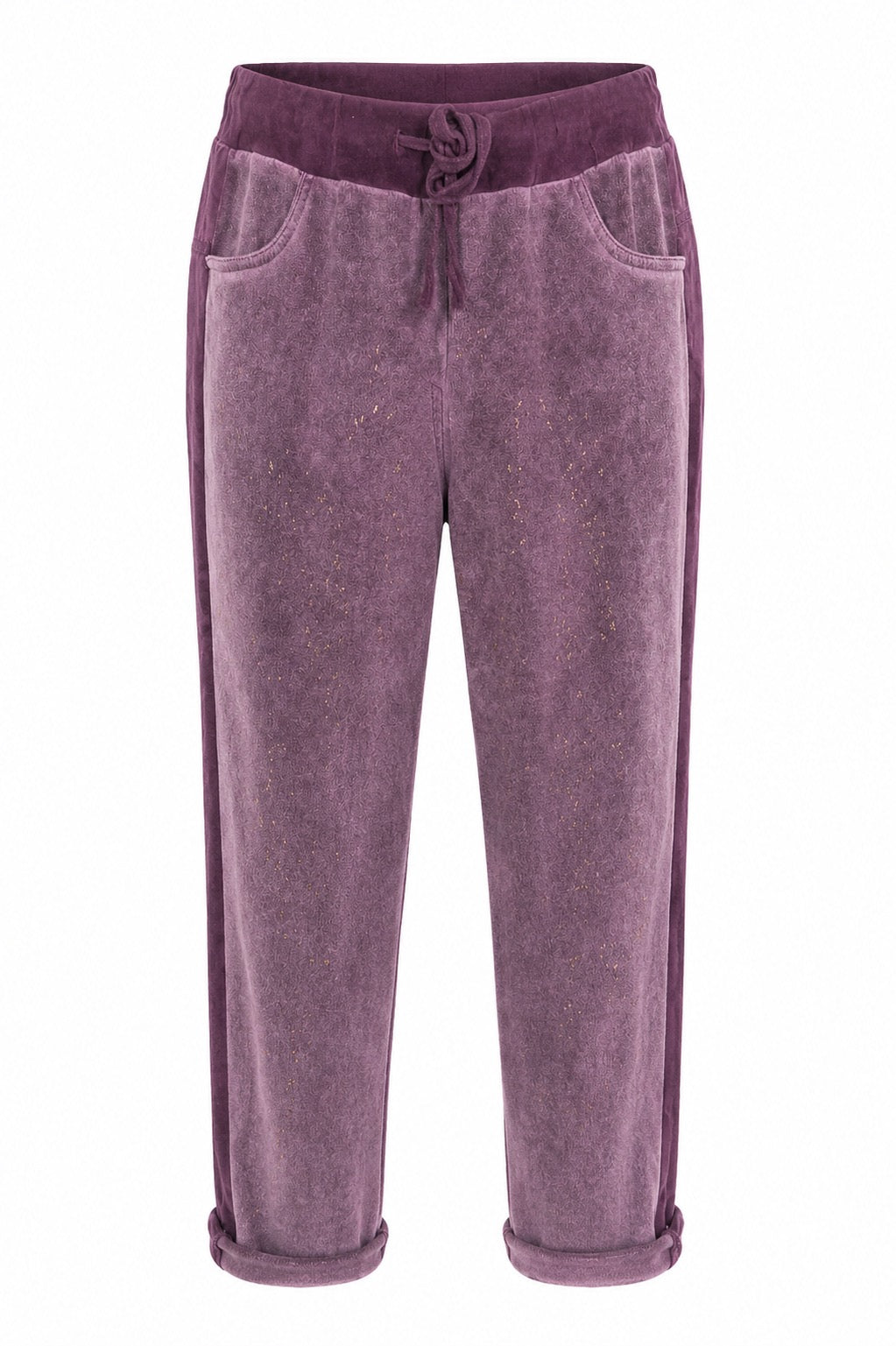 Alice Velour joggers with speckled accents