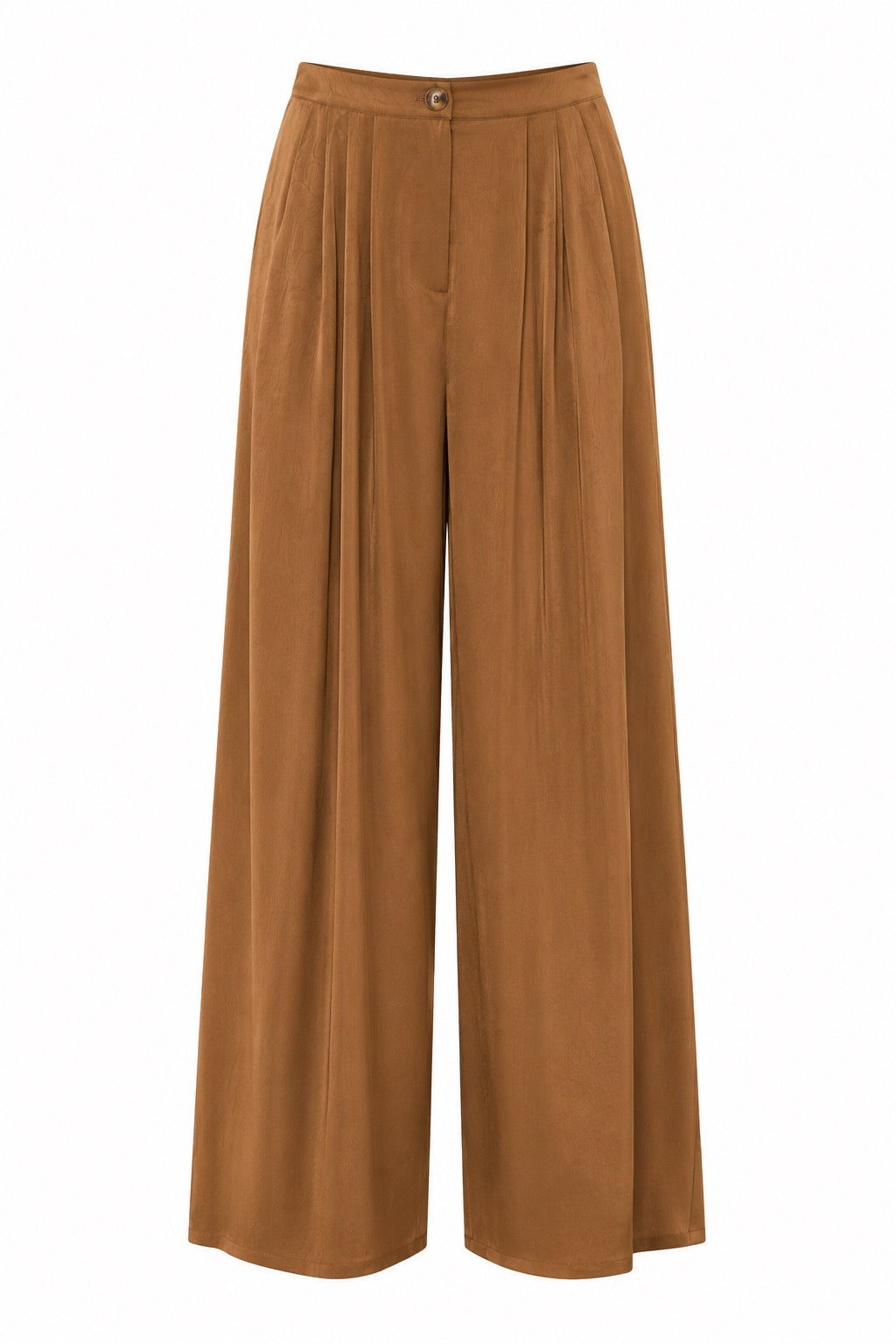 Simone Elegant brown striped blouse and trousers