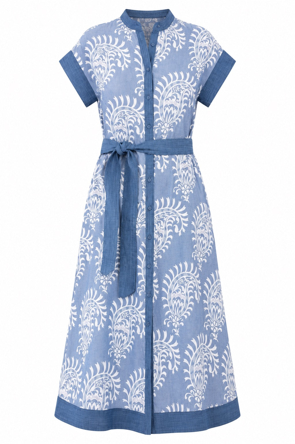 Fiorella Blue and white botanical dress