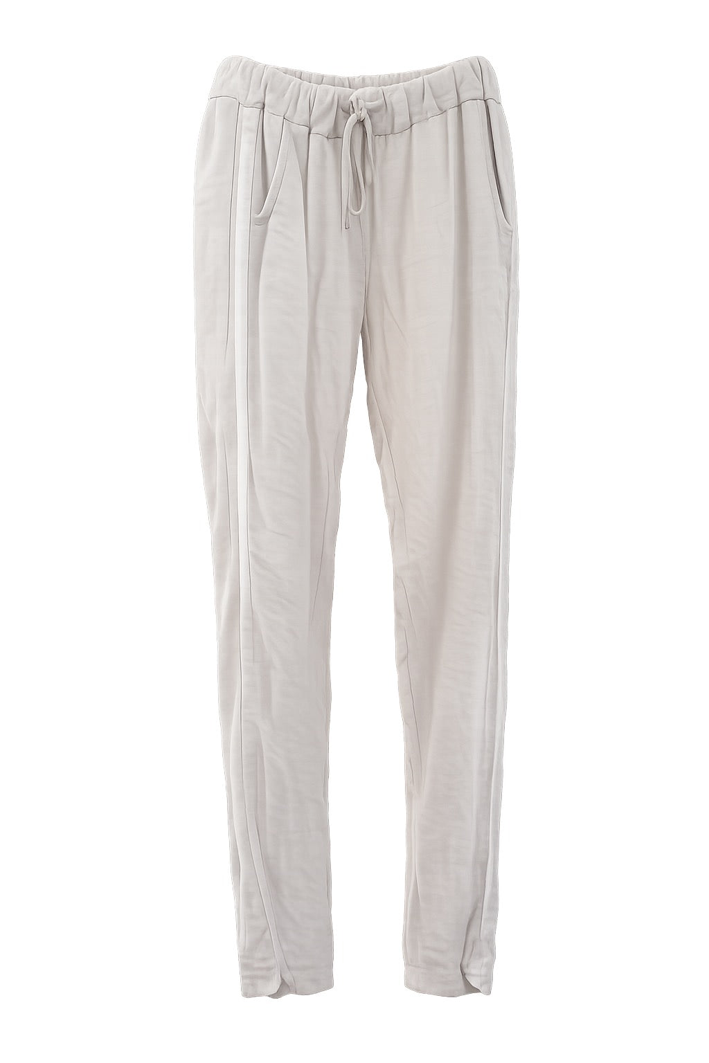 Anna Stretch Pant Beige Linen - Plus Size