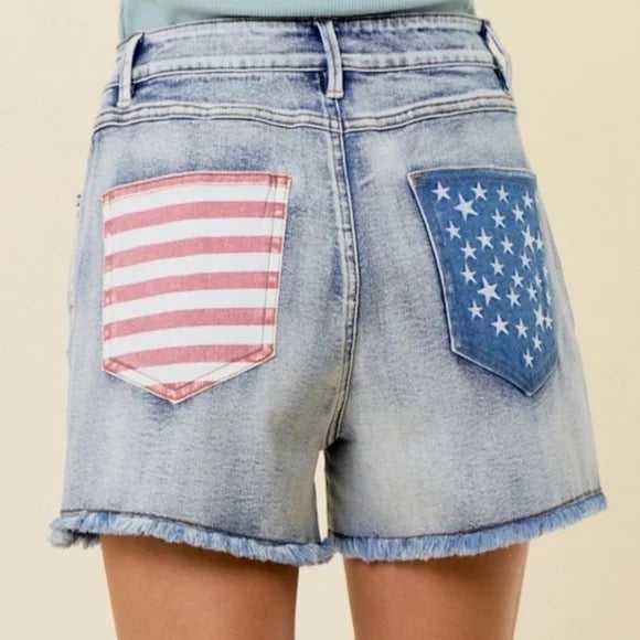 Liberty Star Denim Shorts