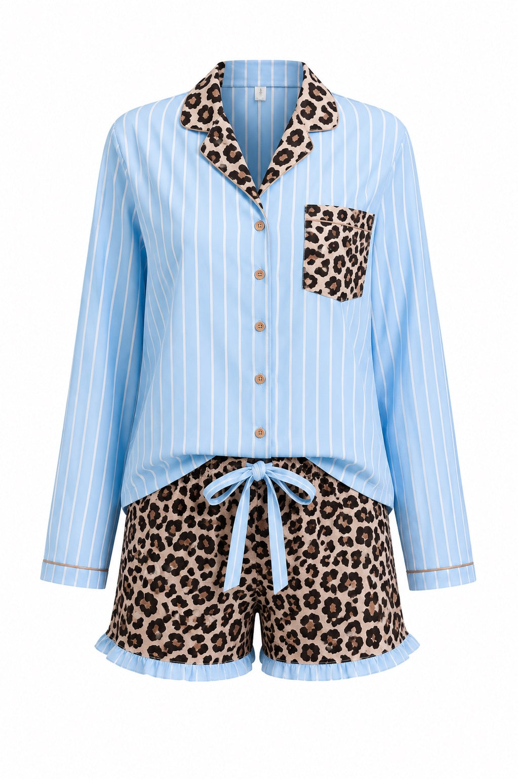 Kitty Leopard Pajama Set