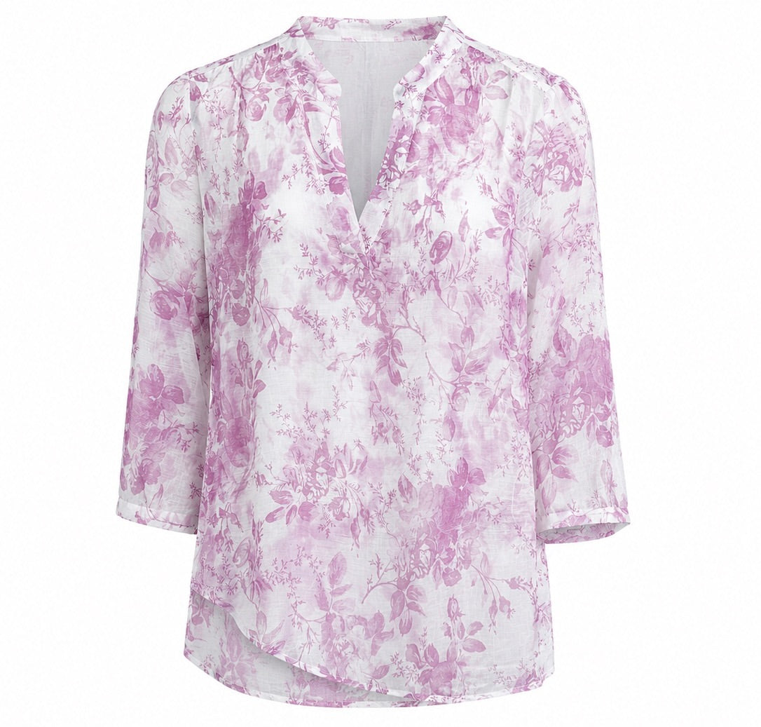 Margot Watercolor Floral Blouse