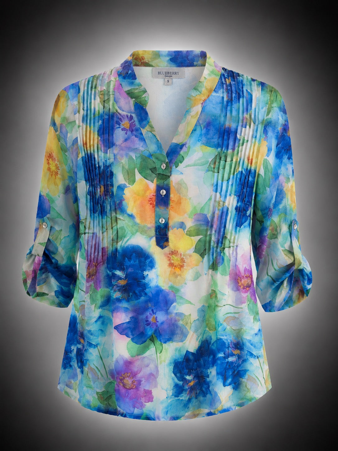 Margot Watercolor Garden Blouse