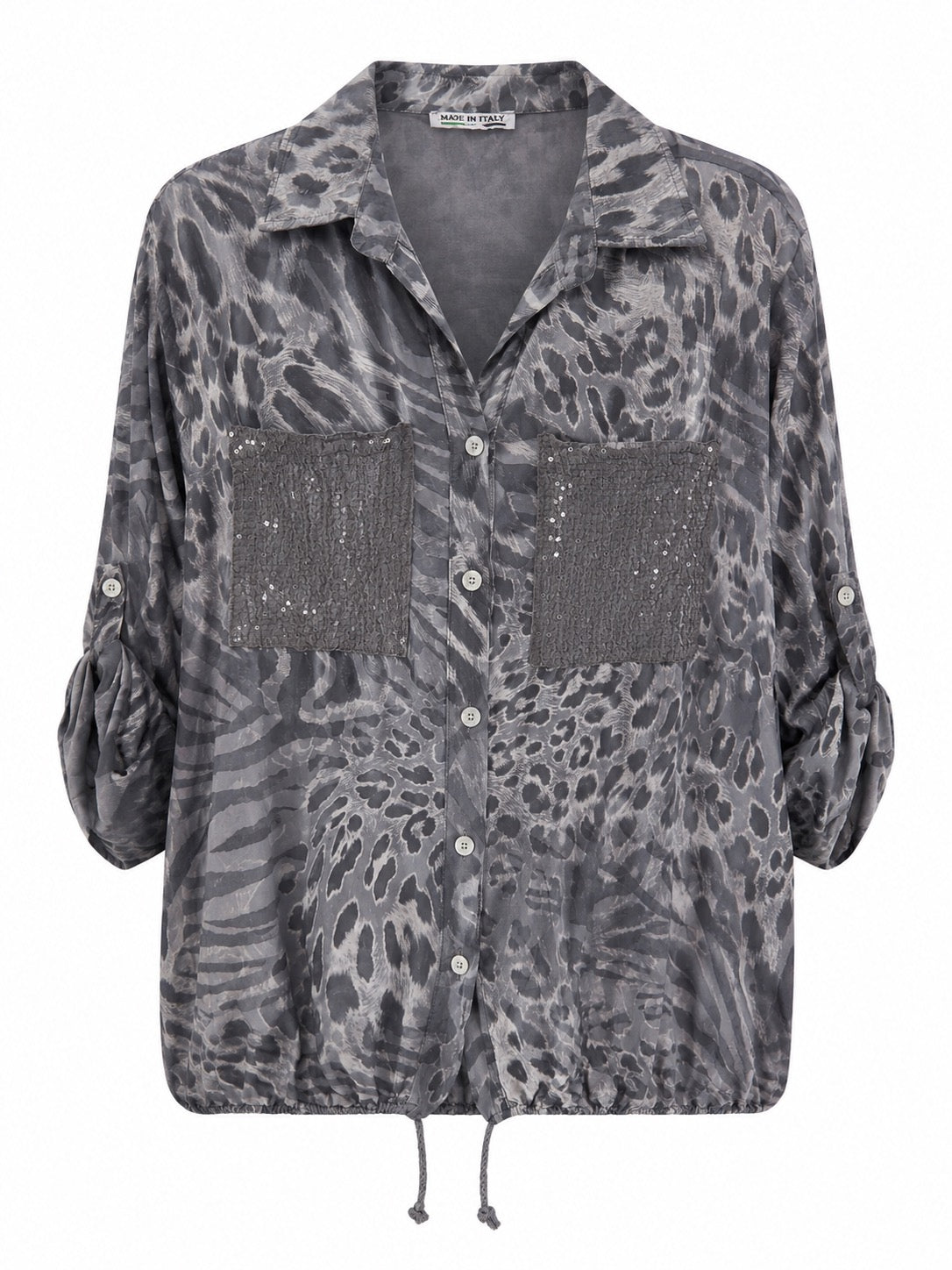 Pia Sequin Leopard Blouse