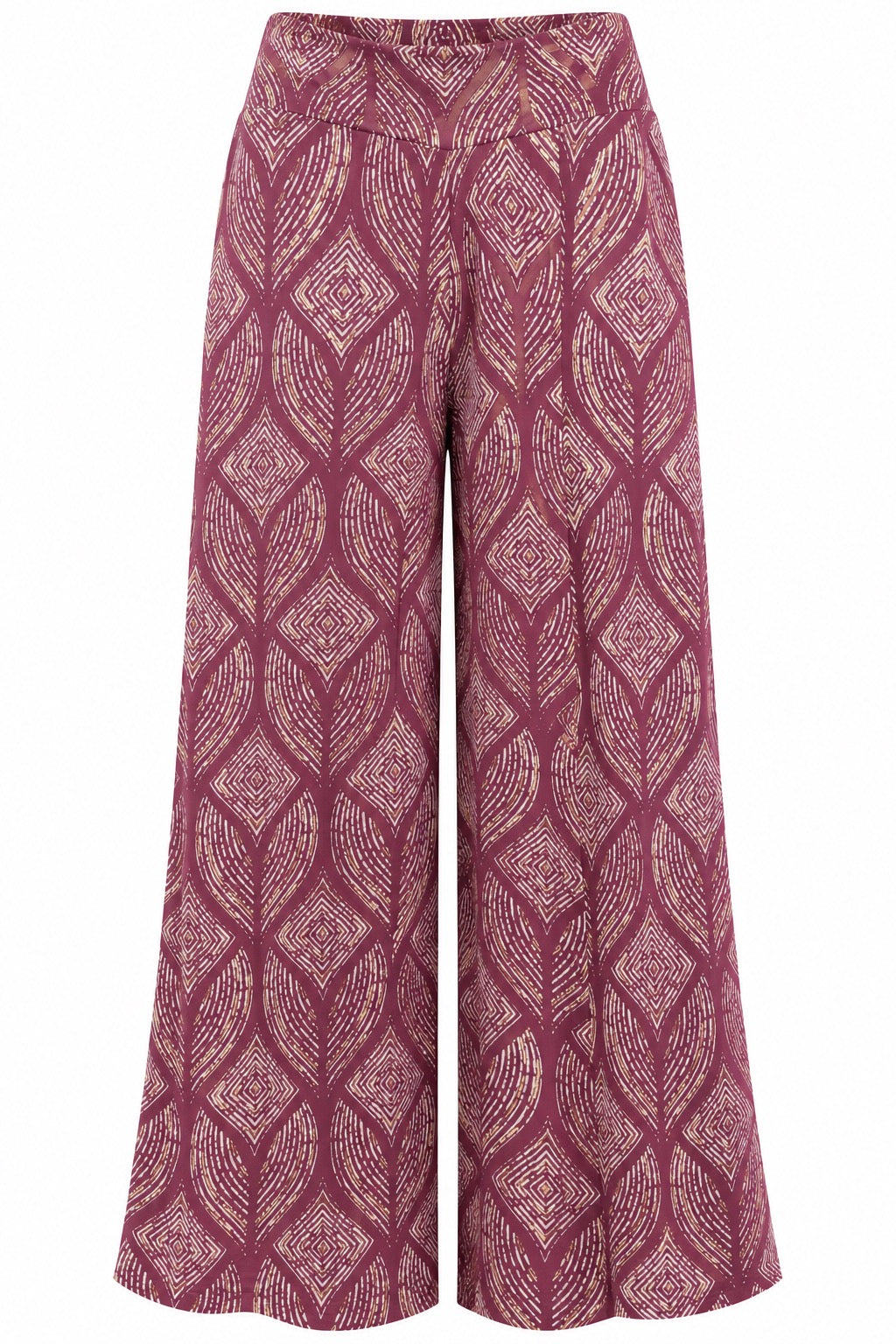 Wilhelmina Wine Print Palazzo