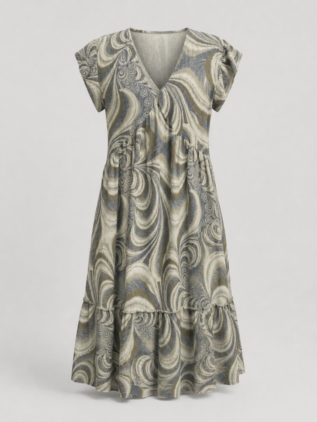 Savannah Whirl Gauze Dress O/S