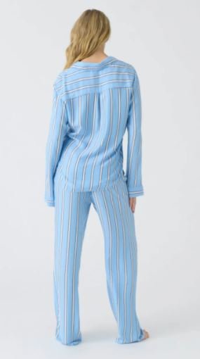 Blue Stripe PJ Salvage Set