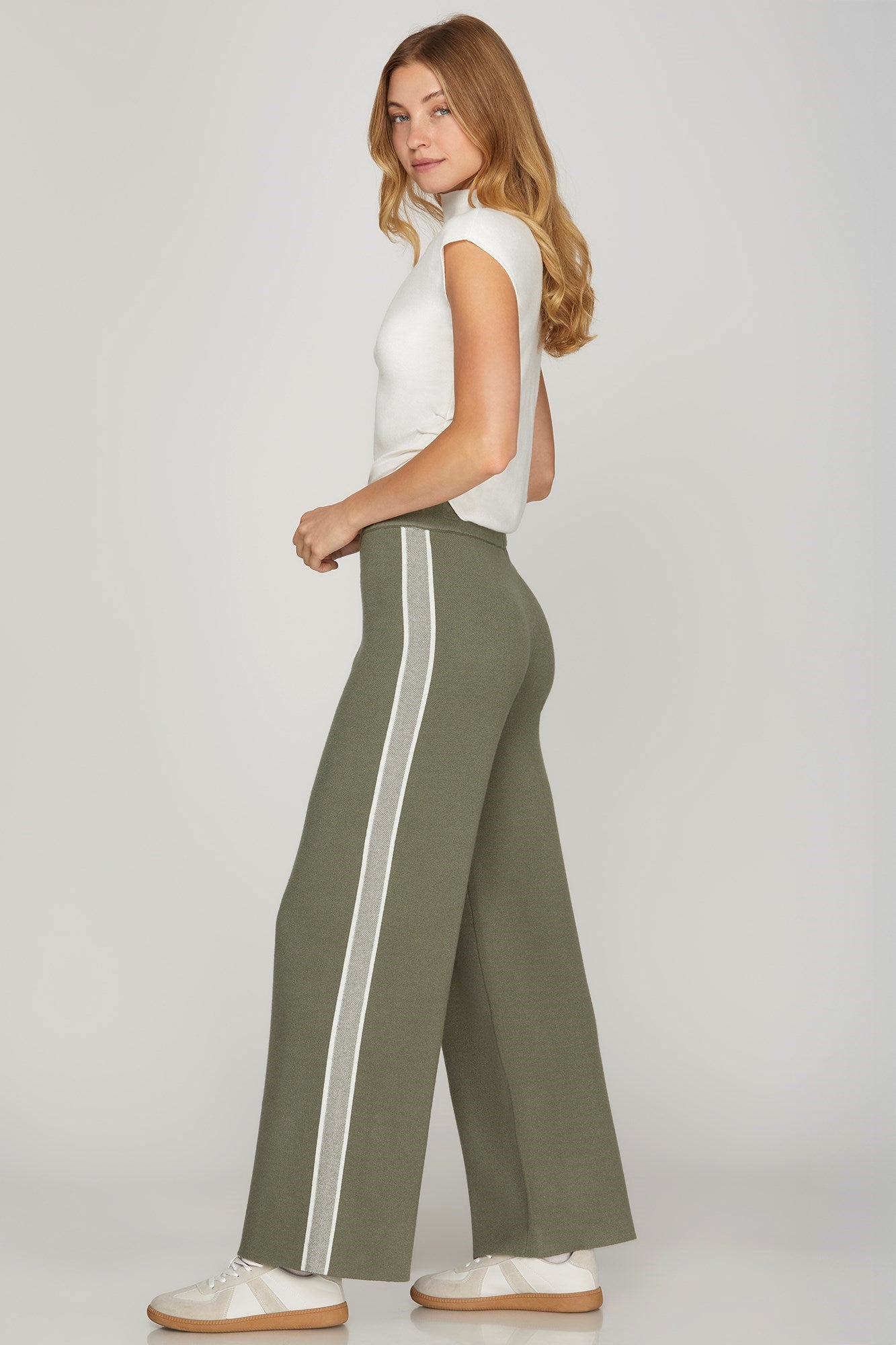 Bella Sweater Pants Olive