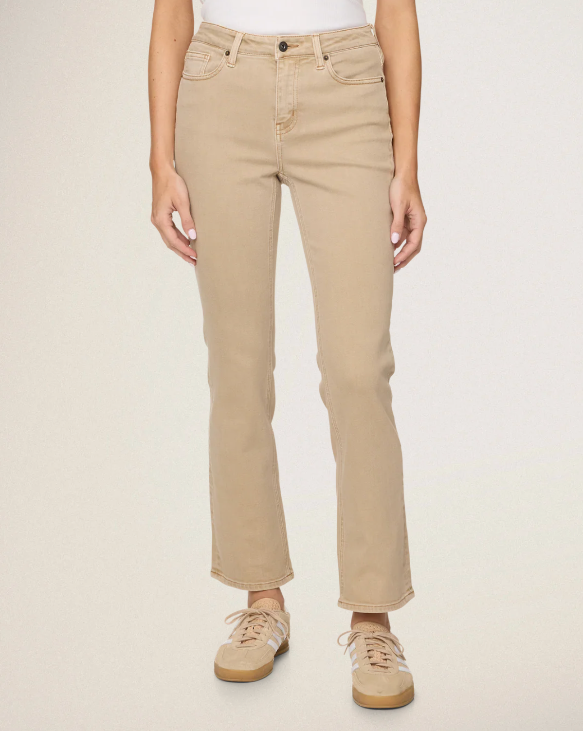 Aldie High-Rise Western Jean Sand