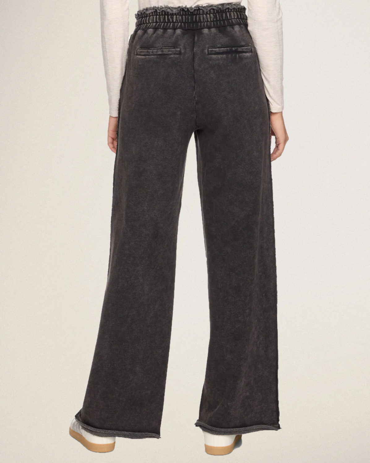 Dolly French Terry Utility Pant Washed Black