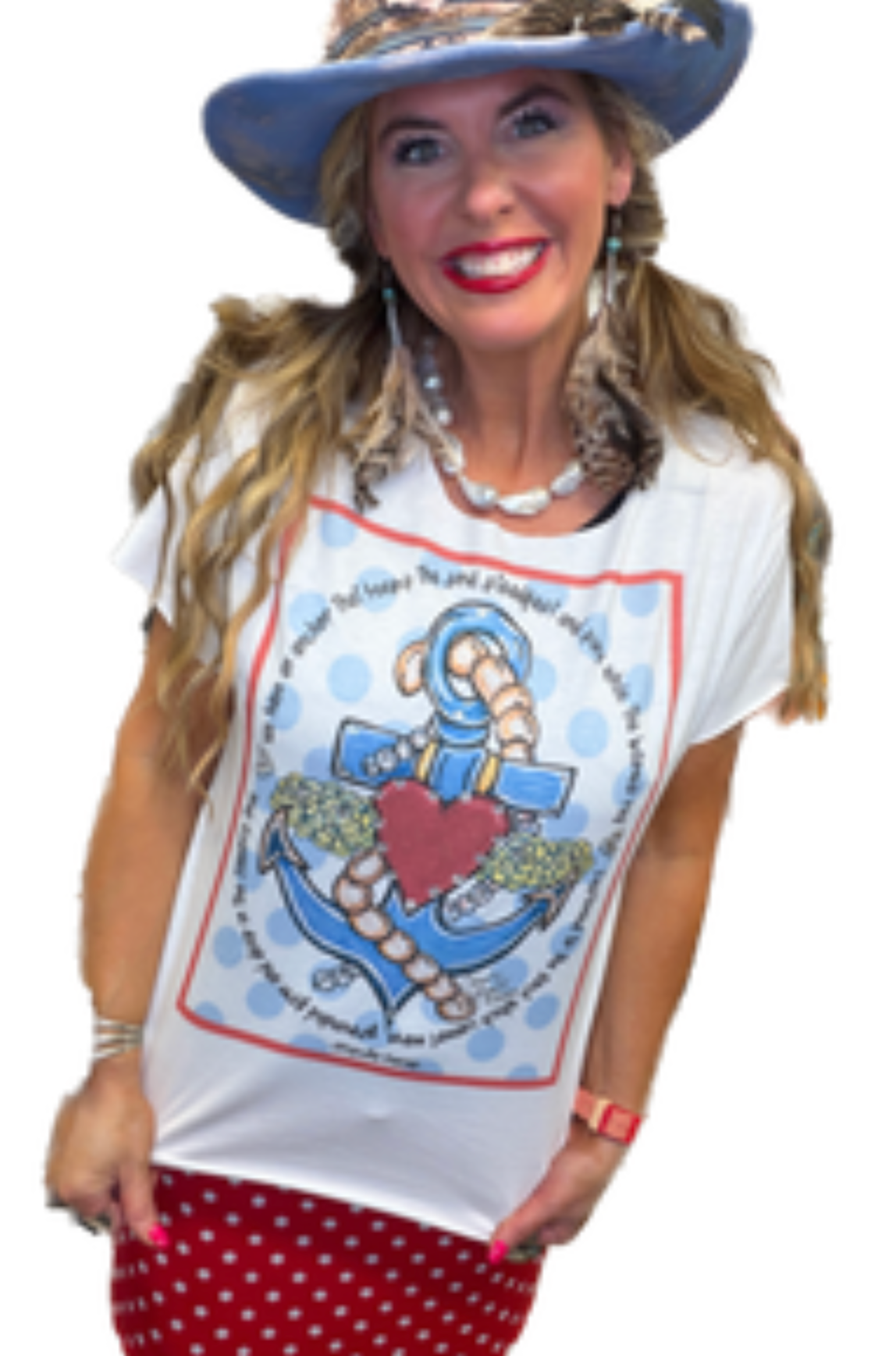 Indigo Blue - Anchor to My Soul Top *Preorder*