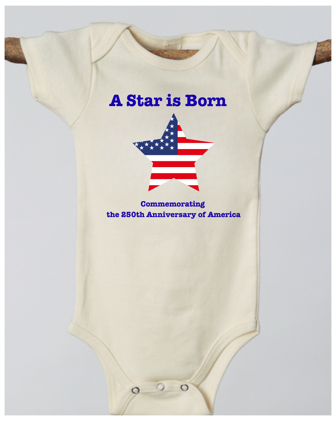 Pre-order April Ship date A Star Is Born Short-Sleeve romper America - Commemorating the 250th anniversary of America