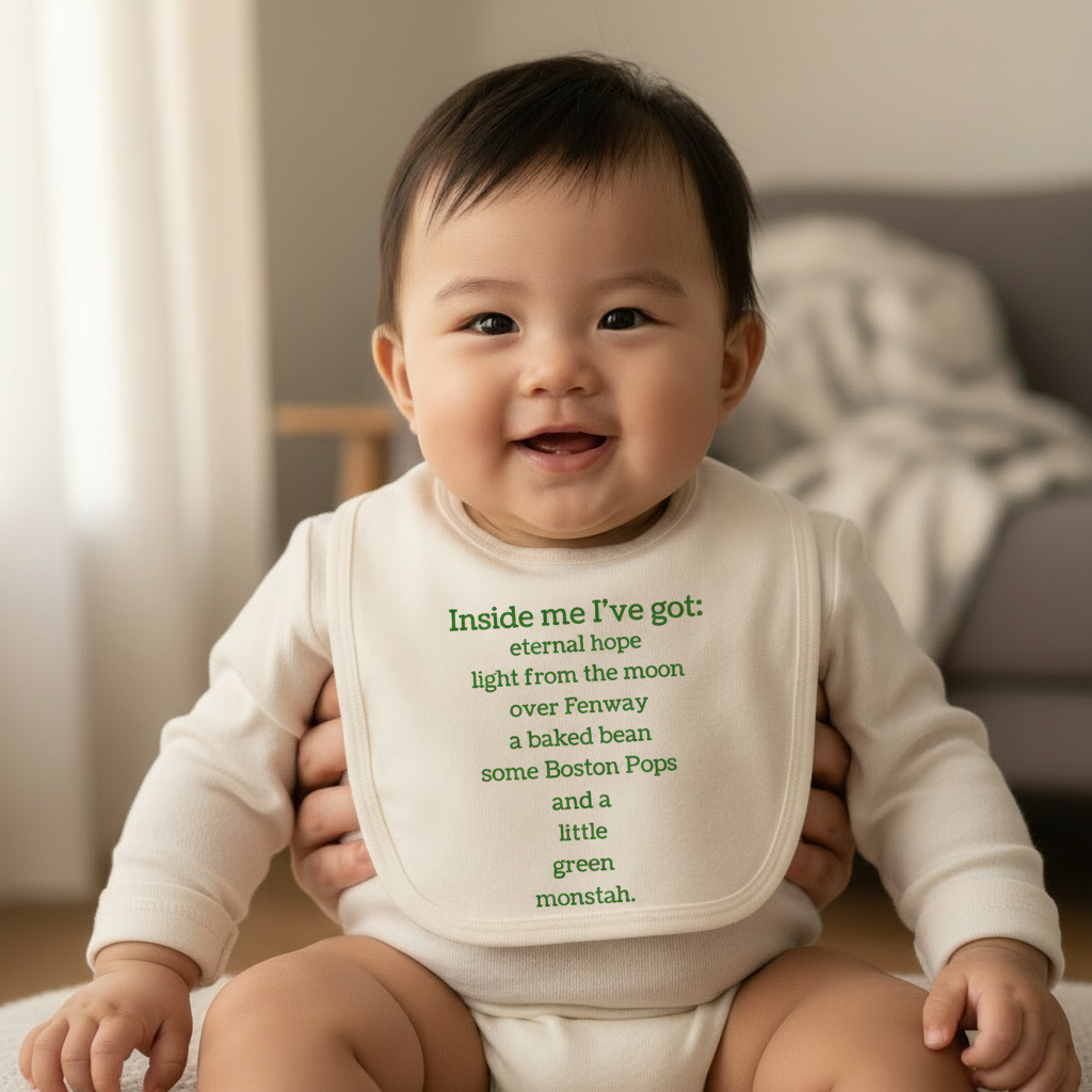 Boston Poem Baby Bib