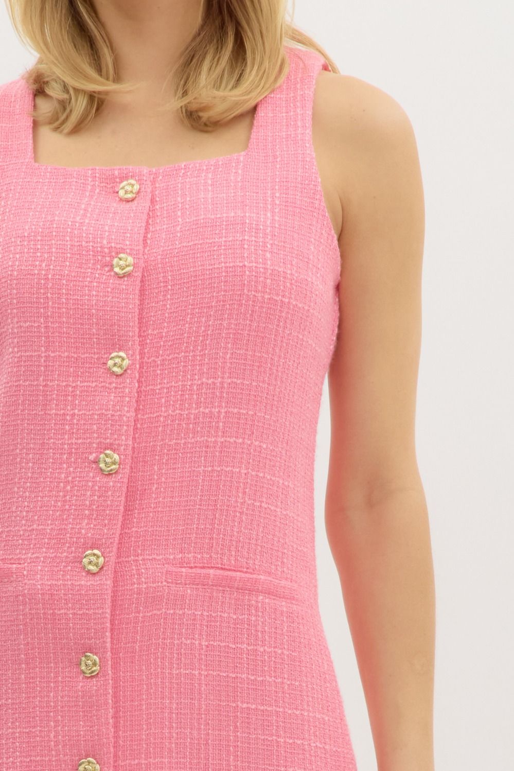 Suzanne Mini Dress Barbie Pink