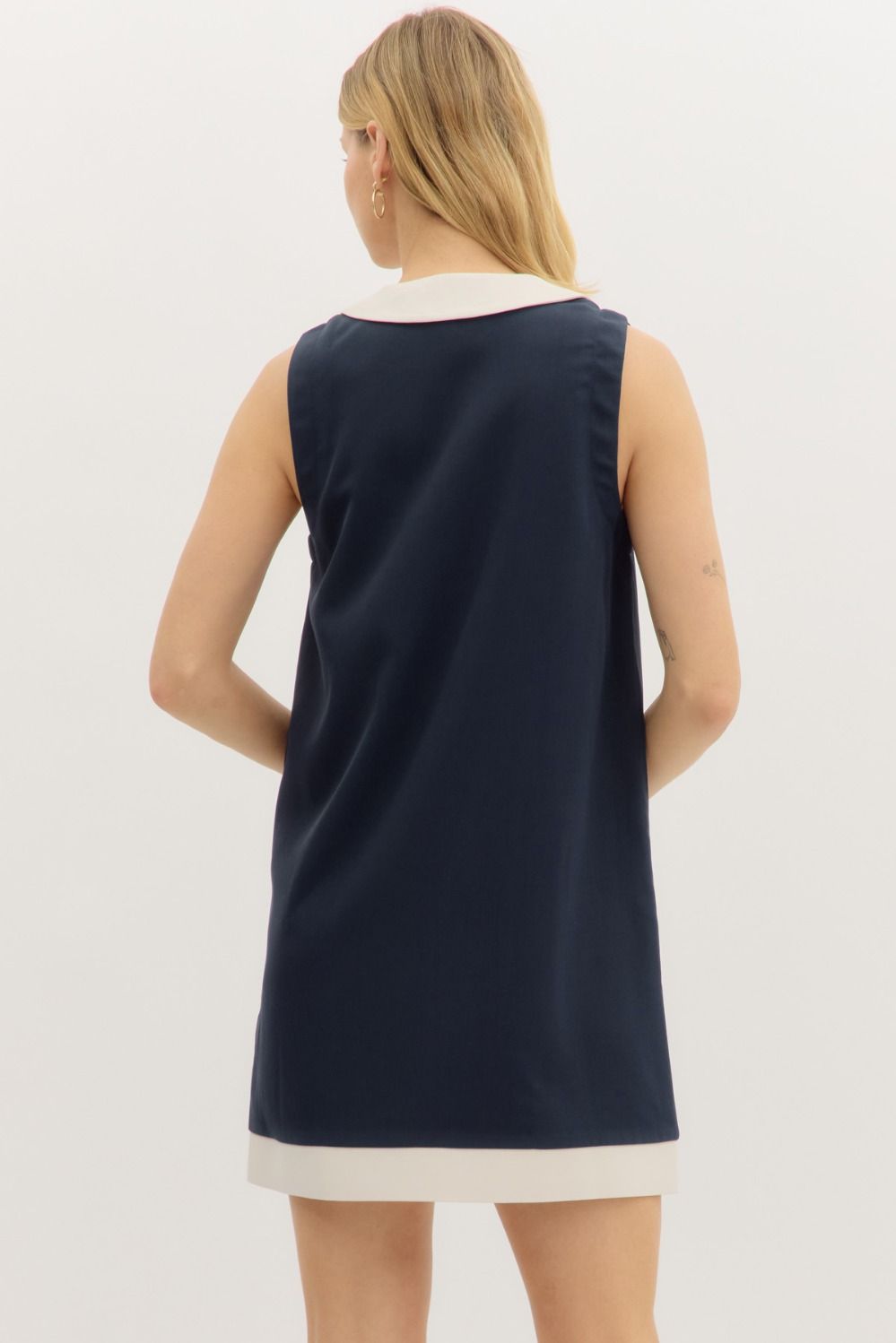 Lilly Sleeveless Mini Dress Navy